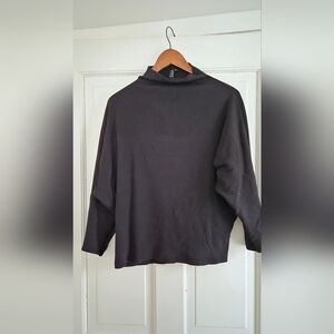 Meg 80's Relaxed Rib Mock Turtleneck